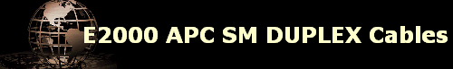E2000 APC SM DUPLEX Cables