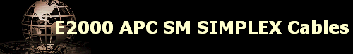 E2000 APC SM SIMPLEX Cables