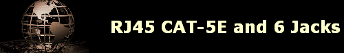 RJ45 CAT-5E and 6 Jacks