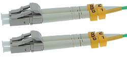 LC to SC MULTIMODE Fiber Optic 50/125 10Gig AQUA Cable